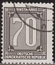 Germany 1956 Numbers 70 DM Black Scott O32